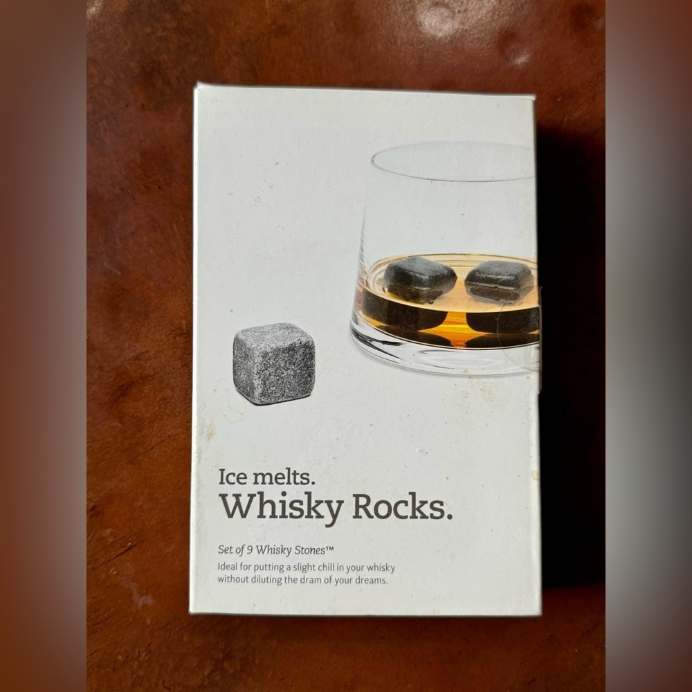 SEALED Original Whisky Stones Classic Teroforma Handcrafted Natural Soapstone